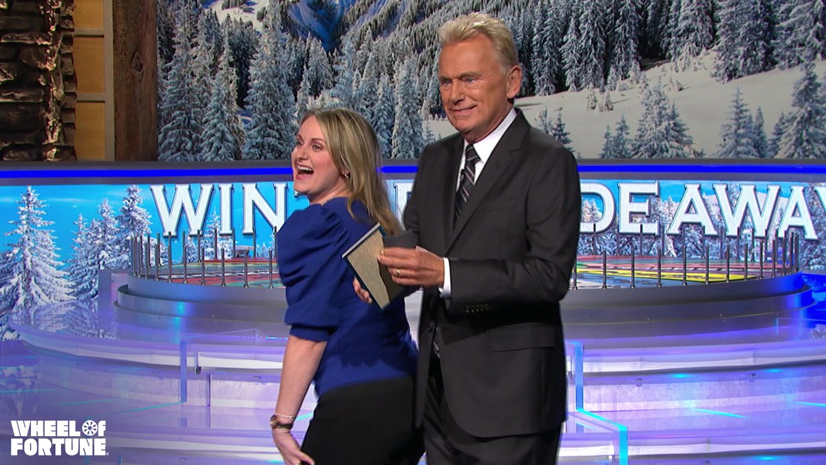 When you're so excited you decide to butt bump Pat Sajak 💀
