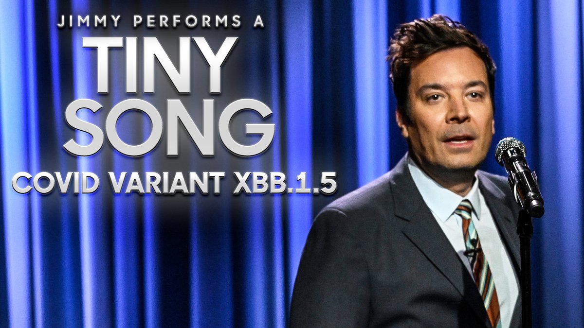 Jimmy performs a tiny song about the new COVID variant, XBB.1.5. #FallonTonight