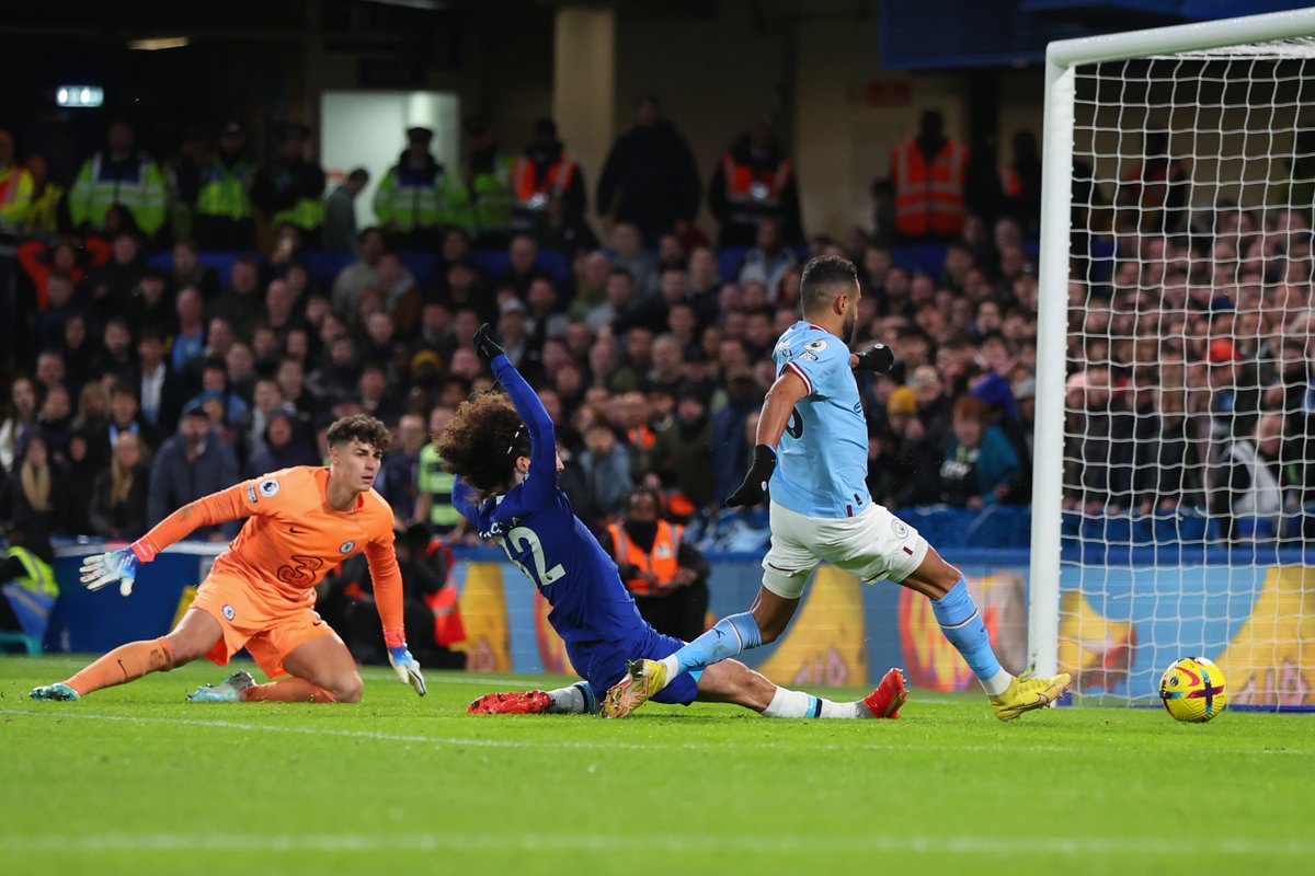 Riyad Mahrez comes off the bench to score the winner that hands City a third successive victory away to Chelsea 🔵🤝 #PL