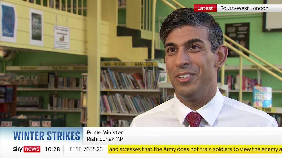 BREAKING: Rishi Sunak says the government has invited all union leaders in for talks on Monday. The Prime Minister adds that the new strike legislation will ensure a "minimum levels of safety" in critical areas to protect the public. 📺 Sky 501