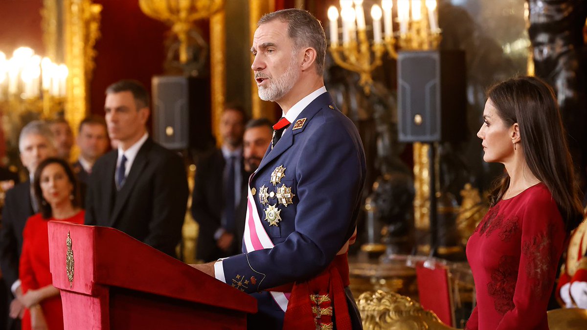 🗨️En la celebración de la #PascuaMilitar, el Rey ha recordado algunos de los acontecimientos del año 2022, refiriéndose a la guerra en Ucrania y "la importancia de mantener la unidad de acción con nuestros socios y aliados." ➡️ Ministerio Defensa
