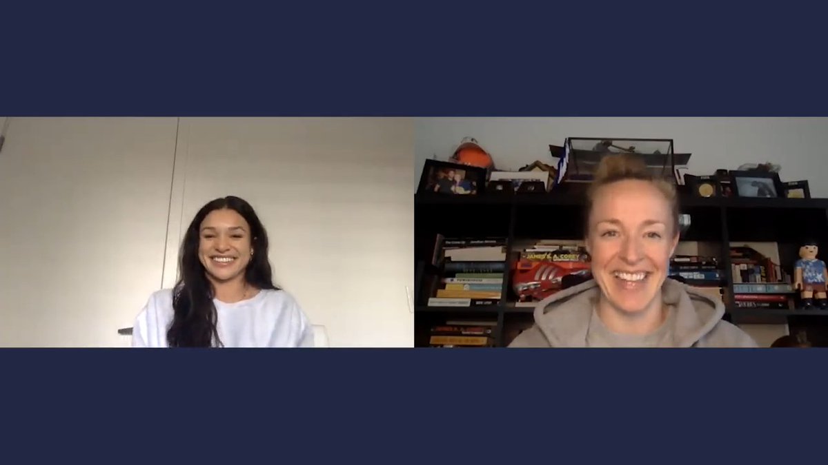 TFW Becky Sauerbrunn crashes your Zoom to break the Player of the Year news 🥰 Congrats Sophia Wilson!