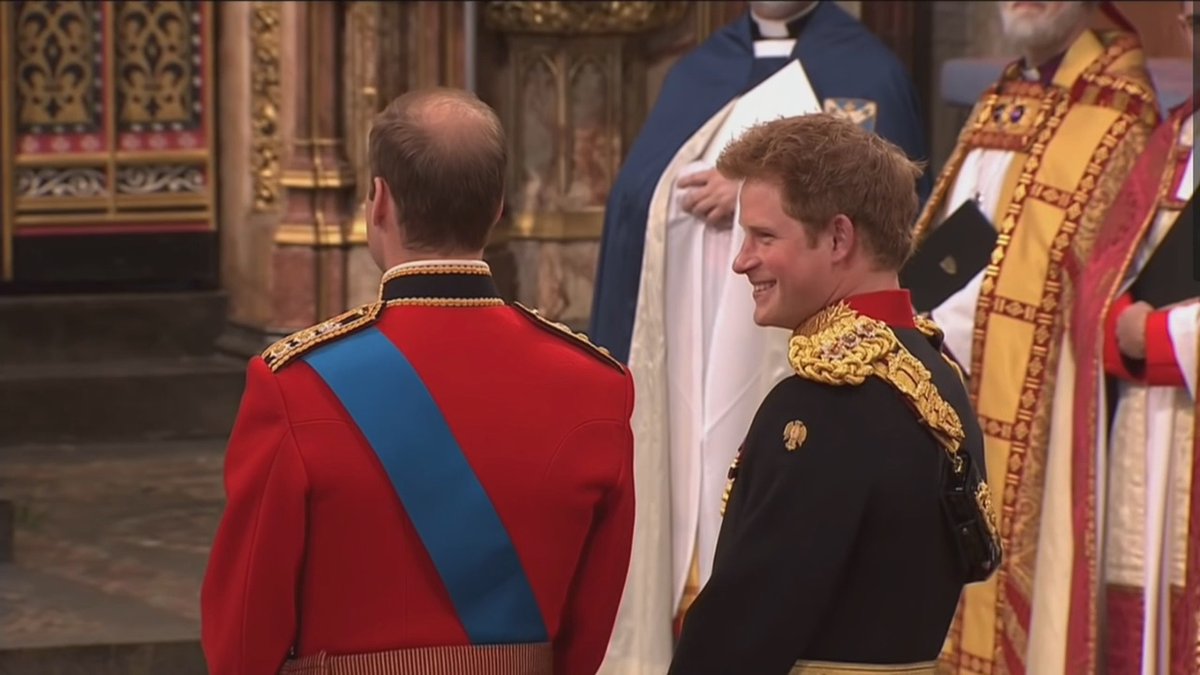 EXCLUSIVE audio of Prince Harry at William & Kate’s royal wedding… #FrozenTodger