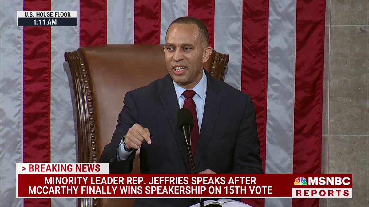 'Democracy over demagogues': Here is the alphabetical portion of Hakeem Jeffries speech tonight.