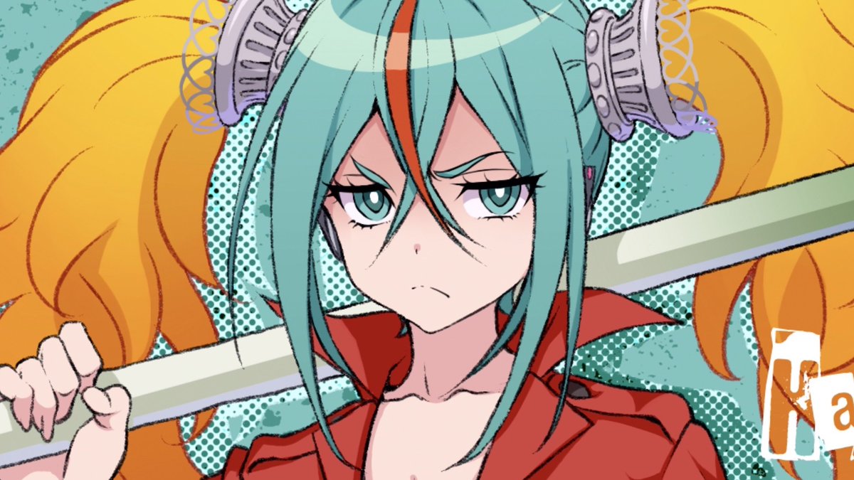 【🎊本日新曲公開!🎊】 2年ぶりの新曲、初音ミク『少女Aに夜露死苦』ヤンキー・マンガMV公開‼️ 元地雷系女子のミクがヤンキーデビュー!宿敵のリンとバイクチキンレースで決闘。その結末は⁉️🏍 イラスト:白狼 映像:TSO ▶️ YouTube ▶️ ニコ動