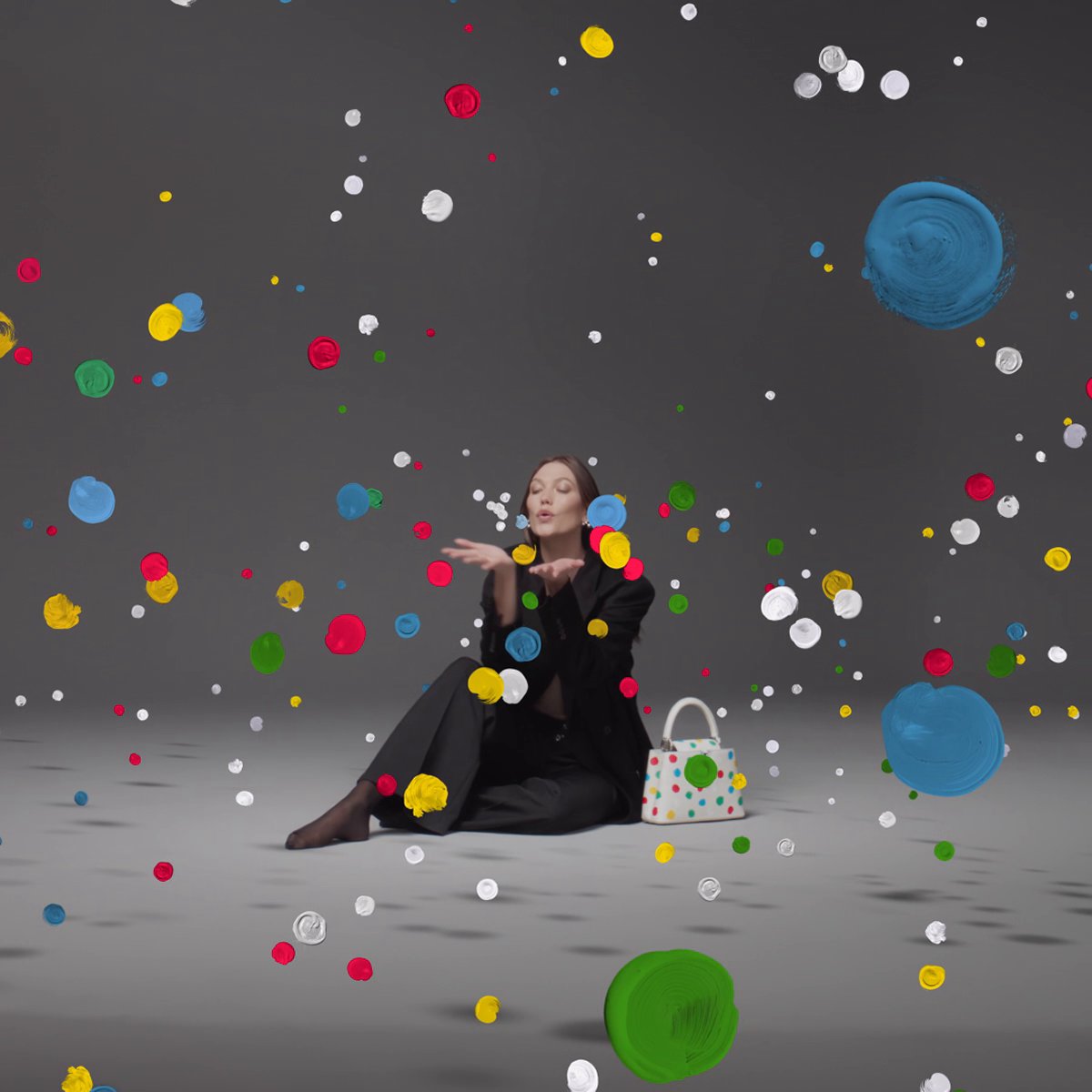.Karlie Kloss for #LVxYayoiKusama. Learn more about the #LouisVuitton collaboration at