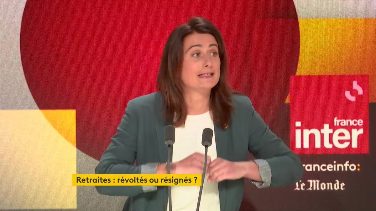 Marine Tondelier, secrétaire nationale d’EELV, s’oppose à la réforme des retraites. Mais elle estime que la première urgence, "est celle du climat". "Les enfants qui naissent en 2023, on ne sait pas leur garantir l’habitabilité de la planète dans 30 ans."