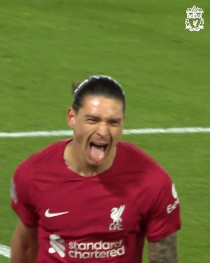 A sublime Trent Alexander-Arnold assist to tee up a well-placed volley from Darwin Núñez 👌