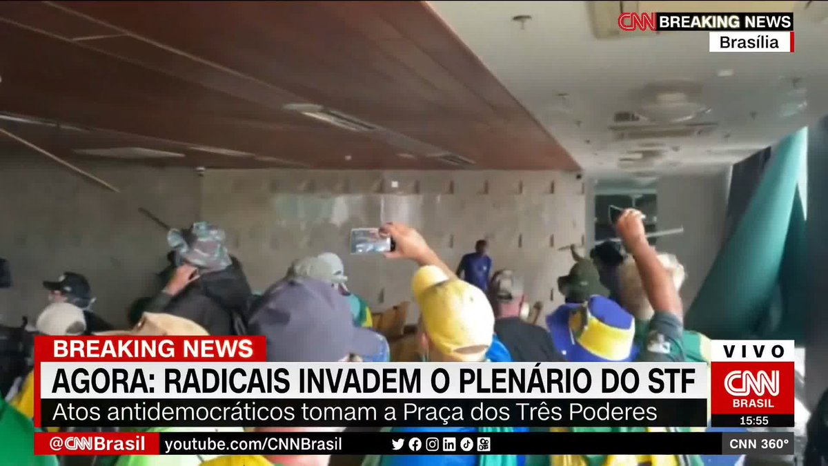 Radicais invadem e depredam o plenário do STF; assista #CNNBrasil360