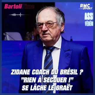 💥 Invité de Bartoli Time sur RMC, Noël Le Graët s'est complètement lâché sur Zidane. 🎙 "Zidane au Brésil ? J'en ai rien à secouer ! S'il a tenté de me joindre ? Certainement pas, je ne l'aurais même pas pris au téléphone."