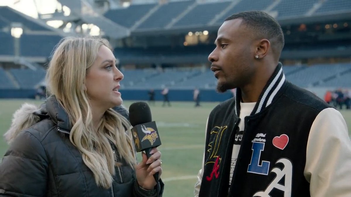 "It's surreal, it's a blessing." @dukesaysgo got his 1st career INT against his former team.