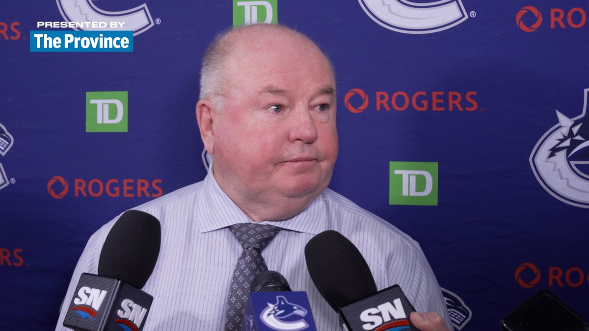 "It's hard to play a team like that chance for chance, but we kept coming back. I thought if we tightened up the ship a little bit, we would've had opportunities to win." 🗣️ Head Coach Bruce Boudreau The Province | #Canucks