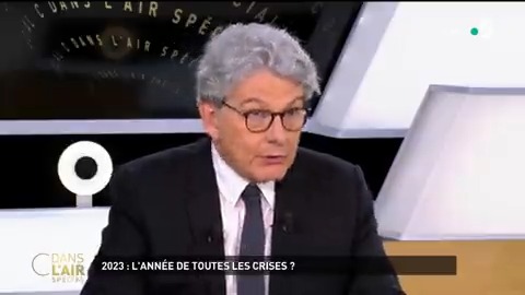 "Je veux bien qu'on mette 450 milliards d'euros par an dans la transition écologique. Mais si c'est pour acheter des panneaux solaires chinois et perdre nos emplois, je dis non. Il faut un plan pour investir pour nos emplois. Il n'y a pas une seconde à perdre." Thierry Breton