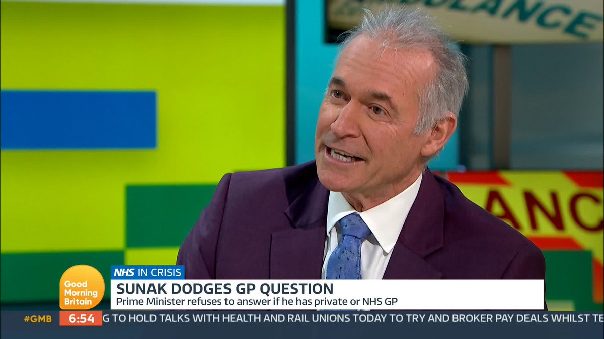 'The thing is, does he understand what it is like for millions of people who are trying to get a GP appointment?' - Susanna Reid Dr. Hilary Jones MBE reacts to Rishi Sunak's refusal to reveal whether he has a private or NHS GP.