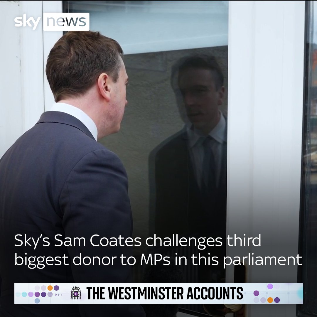 .Sam Coates Sky goes to the registered address of MPM Connect Ltd, the third biggest donor to MPs in this parliament, according to the #WestminsterAccounts. Find out more here: