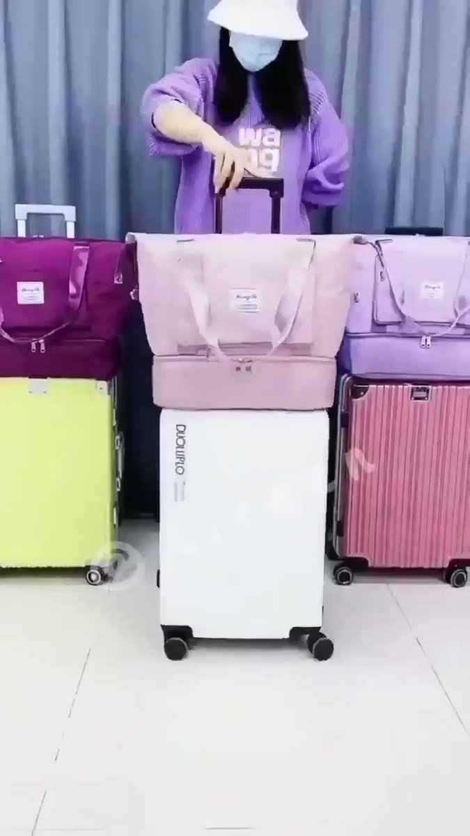 😘これ1つ持っておけば便利! 乾湿分離、大容量、肩掛けも手提げもできる❣ 撥水オックスフォード使用、柔らかでしっかり、旅行やジム、通勤など最適~お出かけが楽々🚗✈🏝 ▶