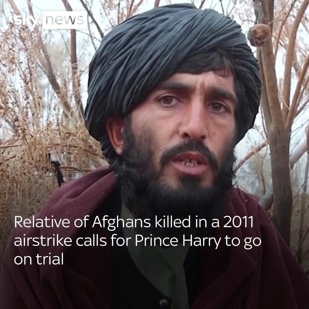 Afghans have called for Prince Harry to 'go on trial' after he admitted killing 25 Taliban fighters during his time fighting in the country for the UK military. More on this story: