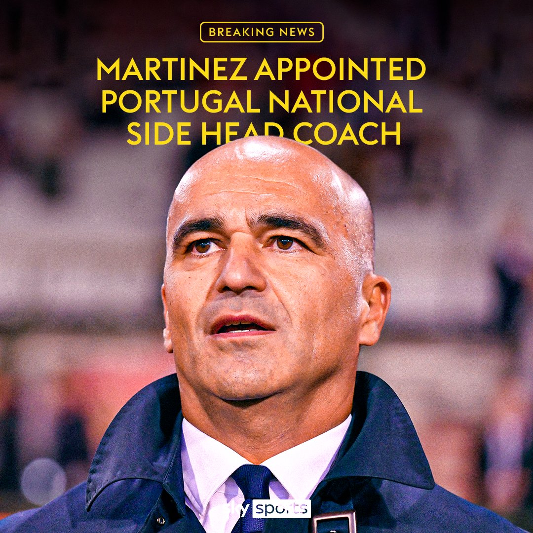 BREAKING: Portugal have appointed Roberto Martinez as head coach 🇵🇹