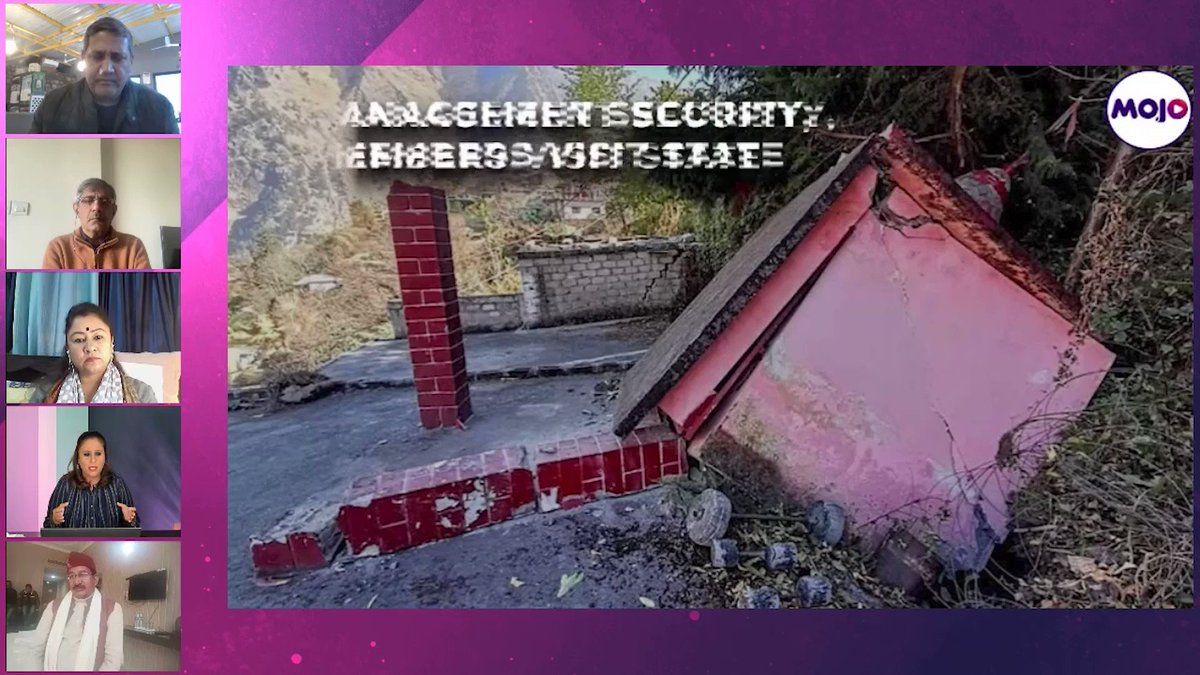 "Aag Lagne Ke Baad Kuan Nahin Khodte- #Joshimath cannot be saved now"-grim prognosis from @SpSati2 as other towns in Uttarakhand are also showing cracks- with Garima Mehra Dasauni Kishore Pitamber Himanshu Thakkar &amp; Vaibhav Kala Aquaterra Adventures. Full show