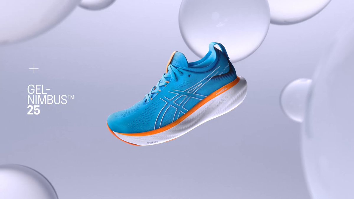 A revolution in comfort, coming 2/1. Nothing feels better than the new GEL-NIMBUS™ 25 shoe. A shoe that redefines running comfort with its softness and cushioning. Rated by runners as the most comfortable running shoe in an independent test by The Biomechanics Lab.
