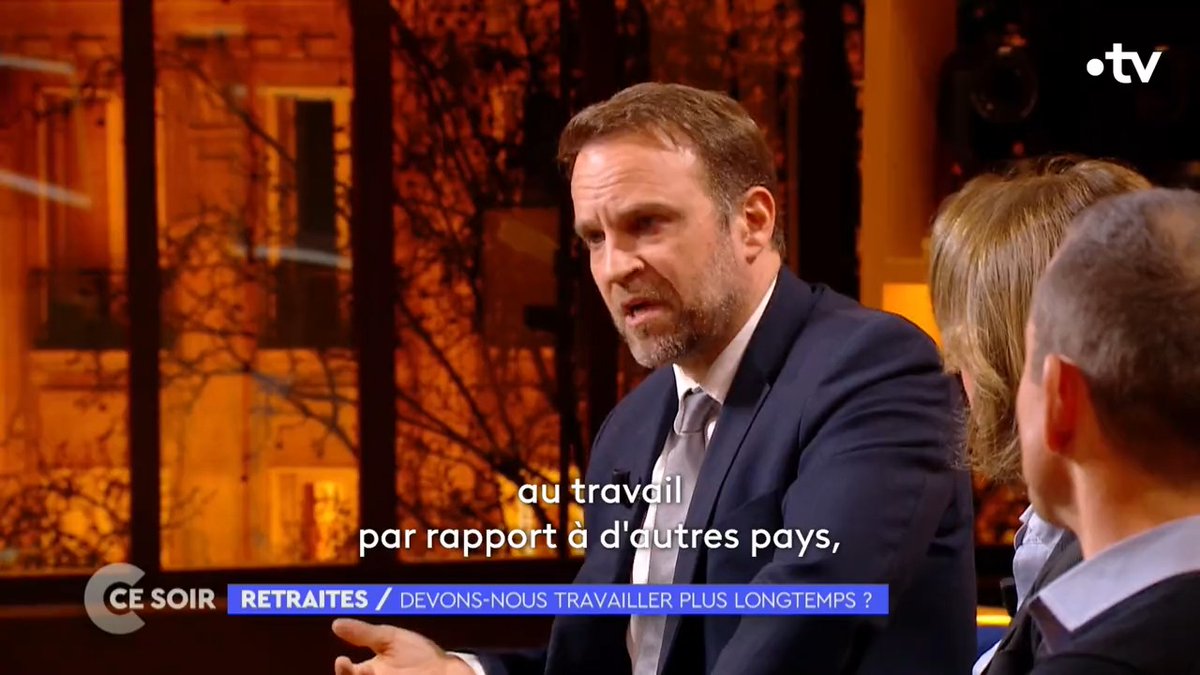 « - Un carreleur aujourd'hui, Il a accès à des protections pour ses genoux qu'il n'avait pas il y a 15 ou 20 ans. - Mais il reste quand même accroupi toute la journée.» échange entre Marc Ferracci et Edouard MARTIN La suite : ⏰À 22h45 sur @france5tv ➡️