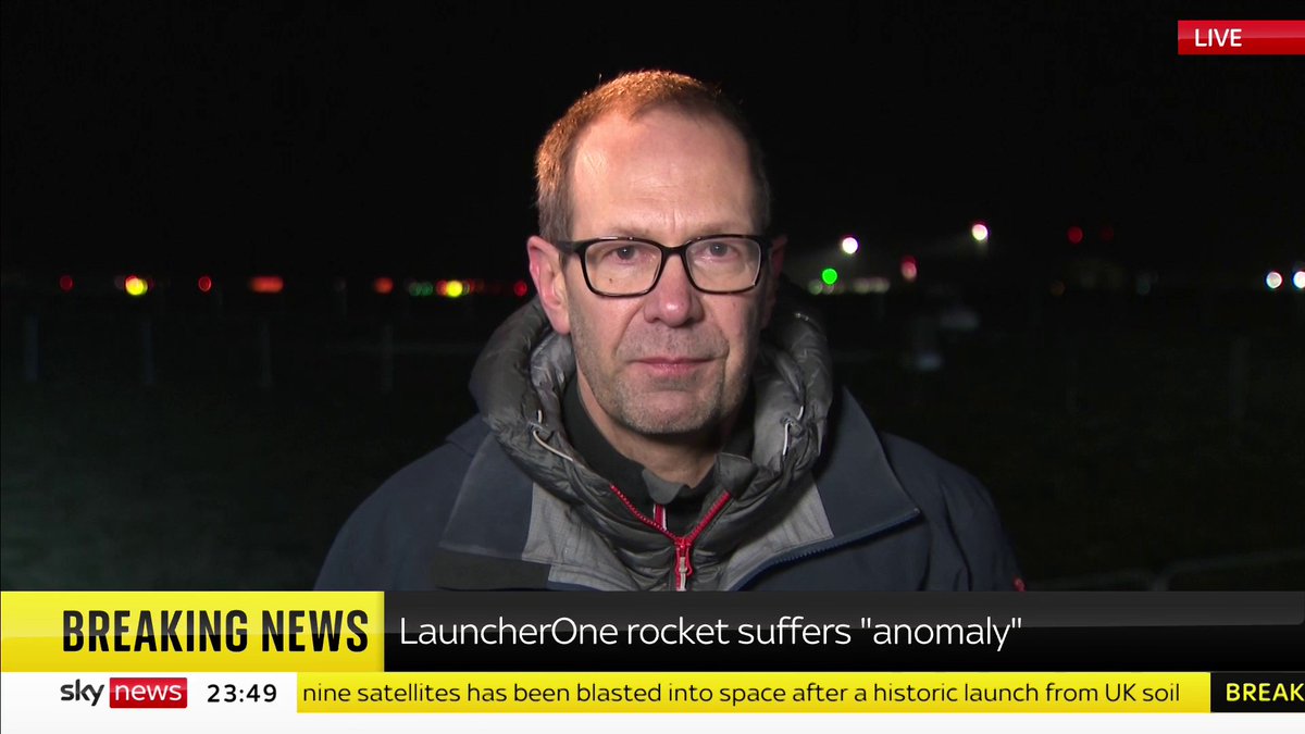 BREAKING: Virgin Orbit, the operator of tonight's launch, has said: "We appear to have an anomaly that has prevented us from reaching orbit." Thomas Moore has the latest Live updates here 👉 📺 Sky 501, Virgin 602, Freeview 233 and YouTube