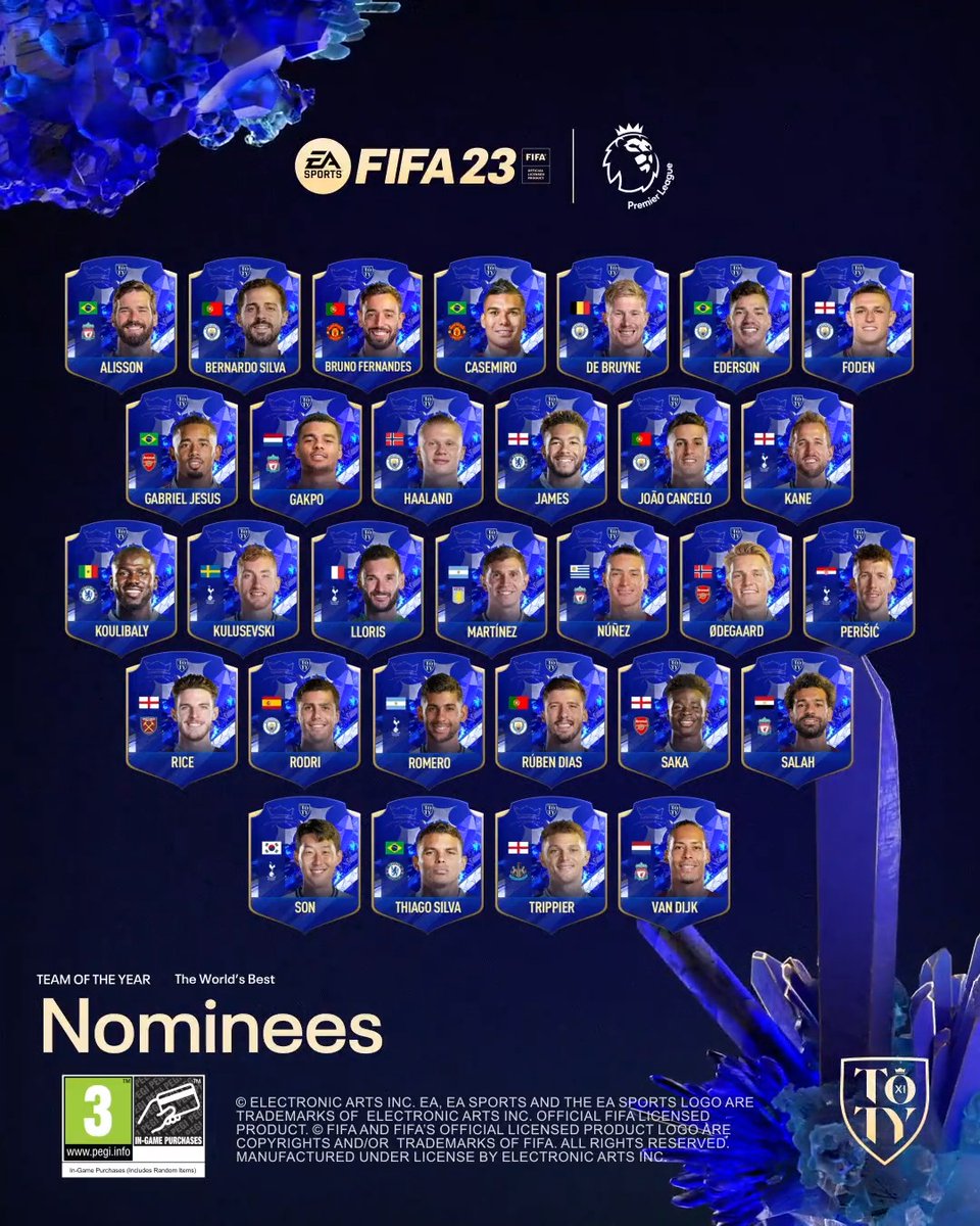 30 #PL stars are nominated for the @EASPORTSFIFA #TOTY! 🤩 Voting is now open ➡️