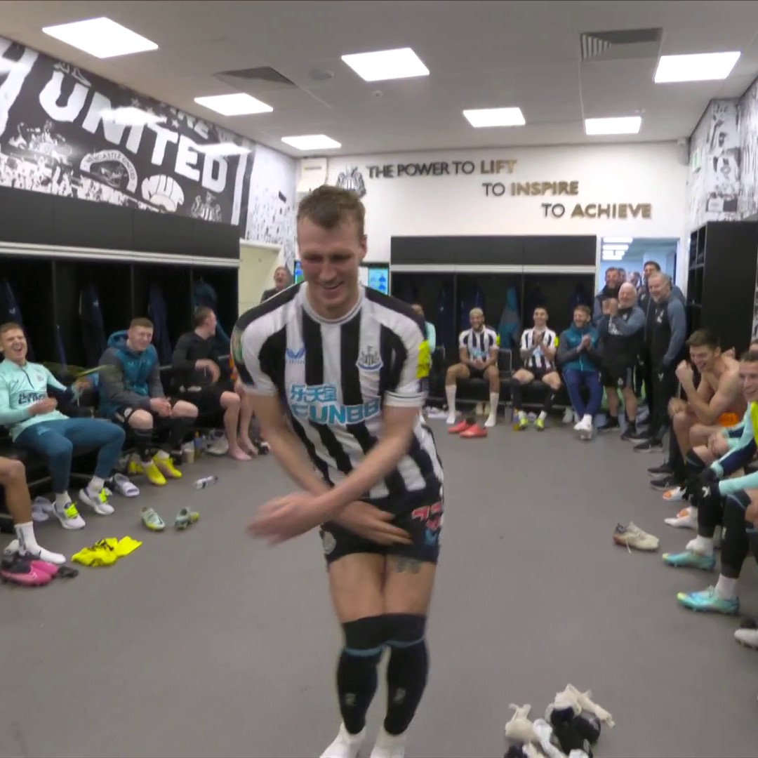 Dan Burn pulling out the dance moves! 😂😂😂
