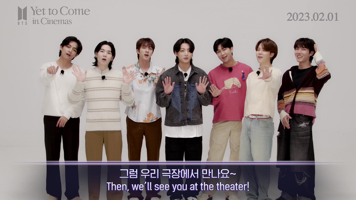 <BTS: Yet To Come in Cinemas> ScreenX, 4DX, 4DX Screen, 2D까지 다채롭게! 오늘부터 극장별 순차 예매 오픈! 🔔Tickets now on sale! 📅 2023.02.01. 대개봉💜 🔗 국내예매: 🔗 Global: #YetToComeInCinemas #옛투컴인시네마 #BTS #방탄소년단