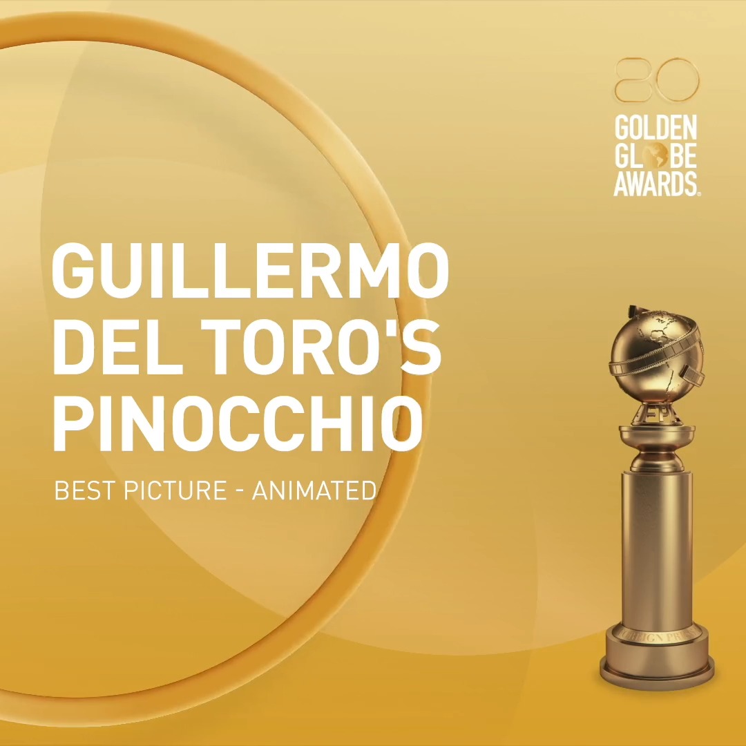 Our Golden Globe WINNER for Best Picture - Animated is Guillermo del Toro’s Pinocchio! Congratulations! ✨🎥 #GoldenGlobes