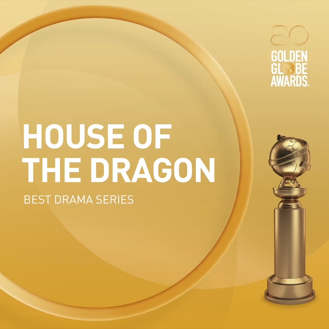 There's no denying that the Golden Globe WINNER for Best Drama Series is ✨ BINGE-WORTHY ✨ Congratulations @houseofdragon! #GoldenGlobes