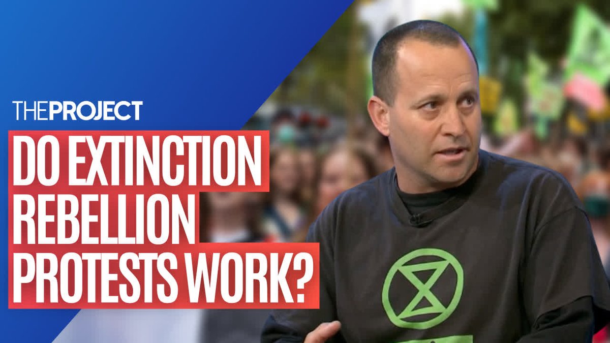 Extinction Rebellion has made a global name for itself with climate change protests designed for maximum disruption But does it work? Extinction Rebellion Australia activist Brad Homewood joins to explain. #TheProjectTV