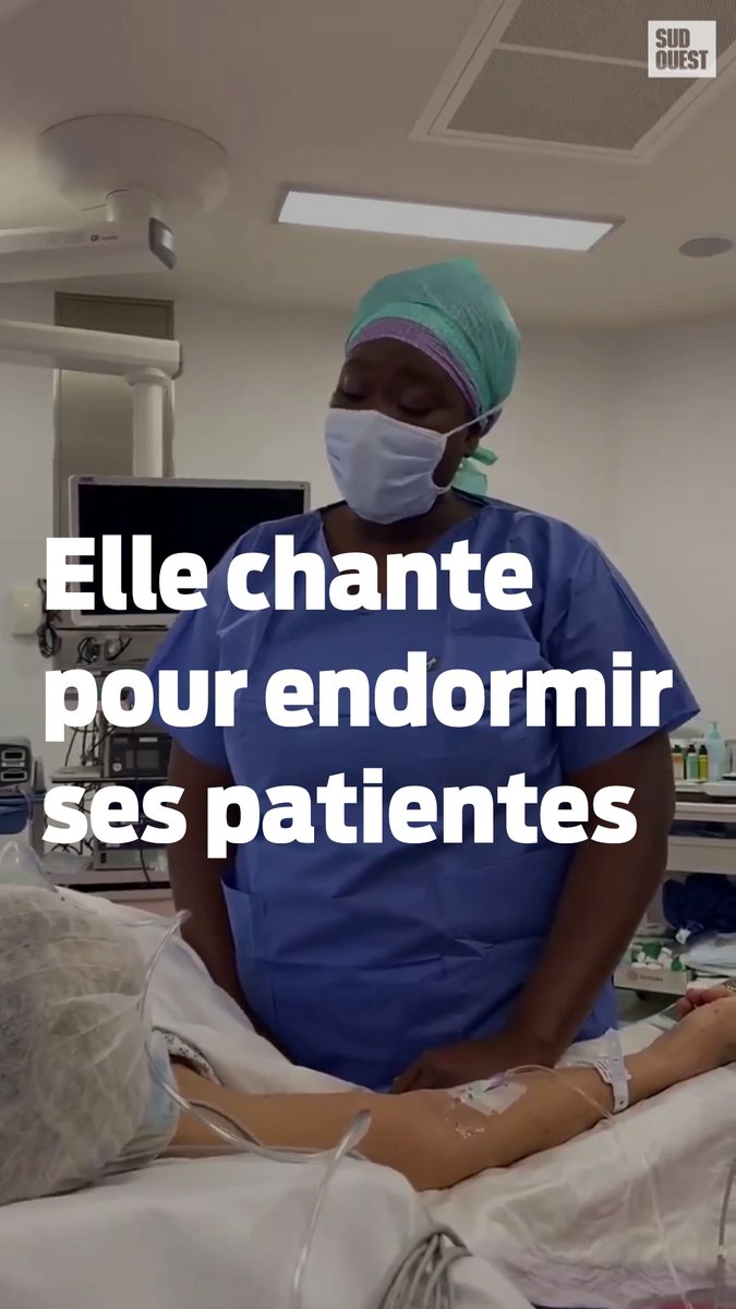 🎶 Filmée dans un bloc opératoire de Bordeaux, une chirurgienne chante du Alicia Keys pour aider une patiente à s’endormir, avant de l’opérer. La voix colle des frissons, la scène vous retourne. Nous avons rencontré le docteur Aïcha N’Doye ⤵️