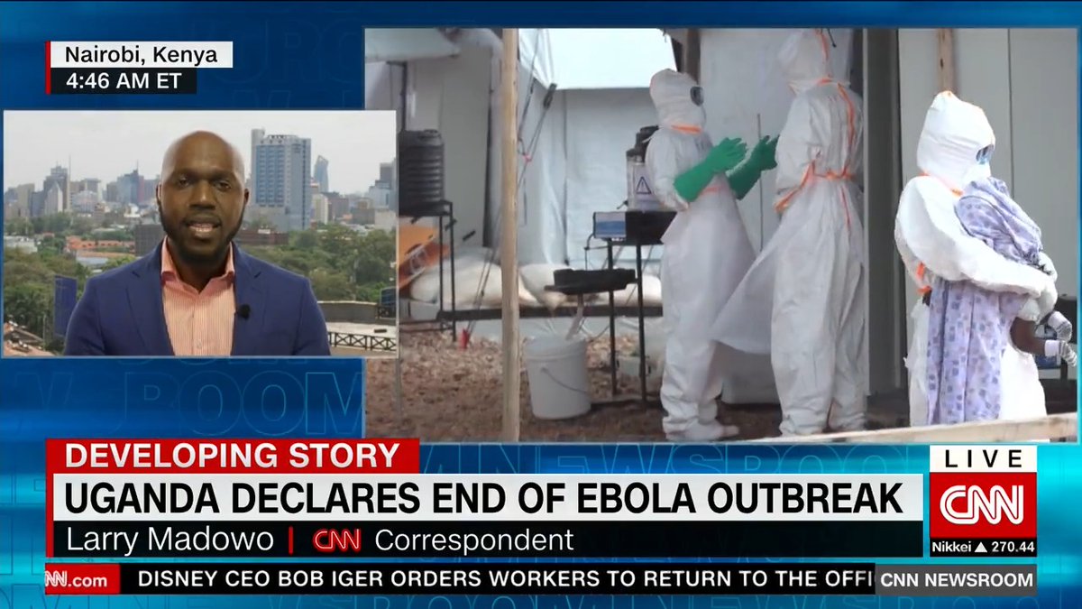 Uganda has declared the end of its Ebola outbreak after 113 days. I love reporting these positive African stories on CNN