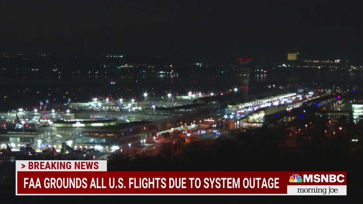 Breaking: FAA grounds all U.S. flights due to system outage