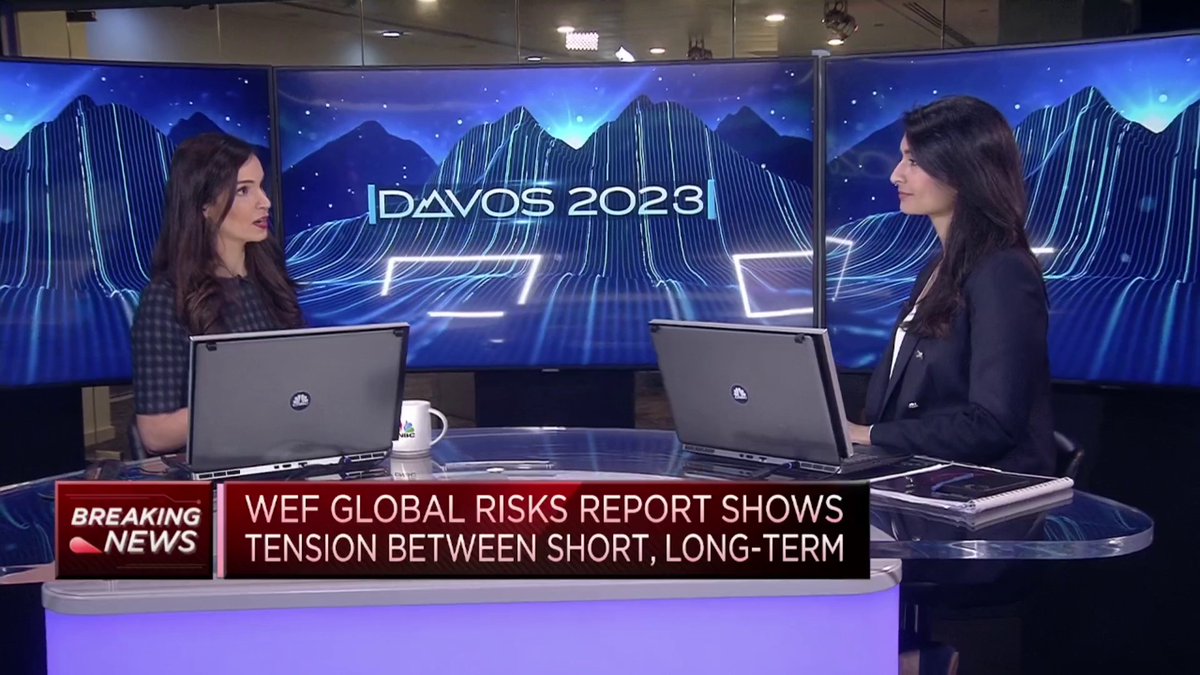 The World Economic Forum Global Risks Report highlights that what populations are most affected by at the moment are 'terrible choices between heating or eating': Societal risks are top of the agenda but climate risks are not that much further down & are top of mind over medium term Saadia Zahidi