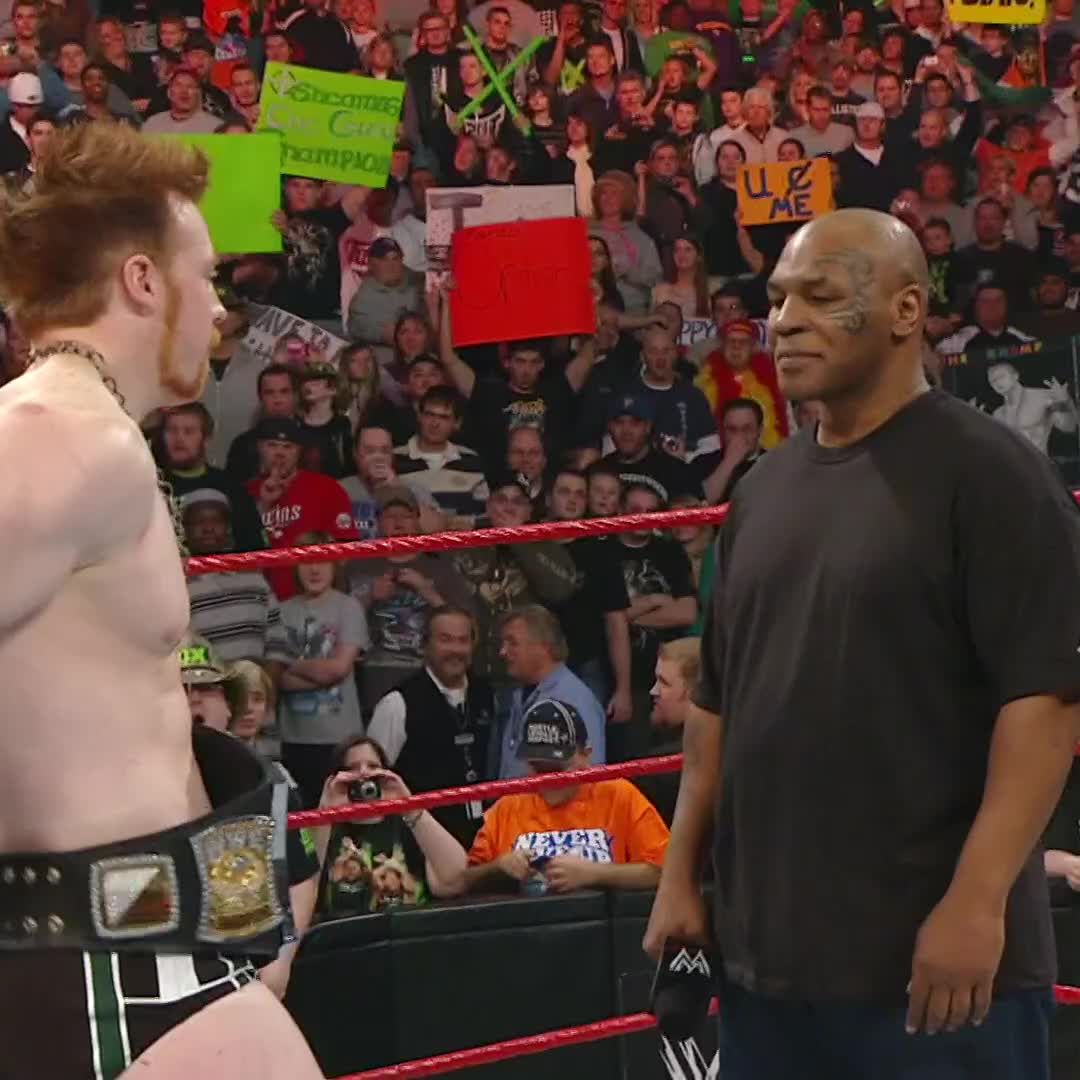 The new WWE Champion Sheamus stepped up to WWE Hall of Famer Mike Tyson on this day in 2010!