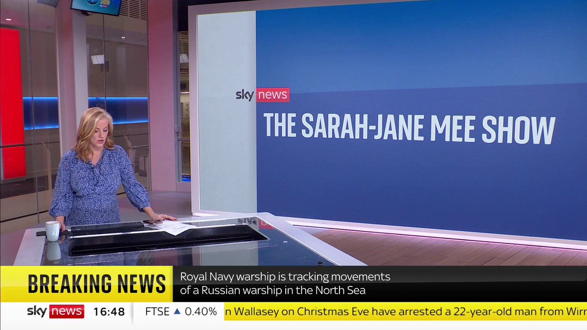 BREAKING: Royal Navy is escorting warships in UK territorial waters and the adjacent sea areas. A Royal Navy warship is tracking the movements of a Russian warship in the North Sea 📺 Sky 501, Virgin 602, Freeview 233 and YouTube