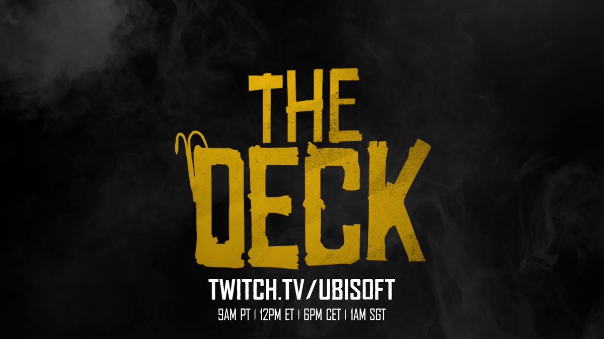 Exciting times are on the horizon as we start the year with a fresh episode of The Deck 👀#SkullandBones 📅 13TH JAN 2023 🕘 9AM PT | 12PM ET | 6PM CET | 1AM SGT* (14TH JAN) 📺