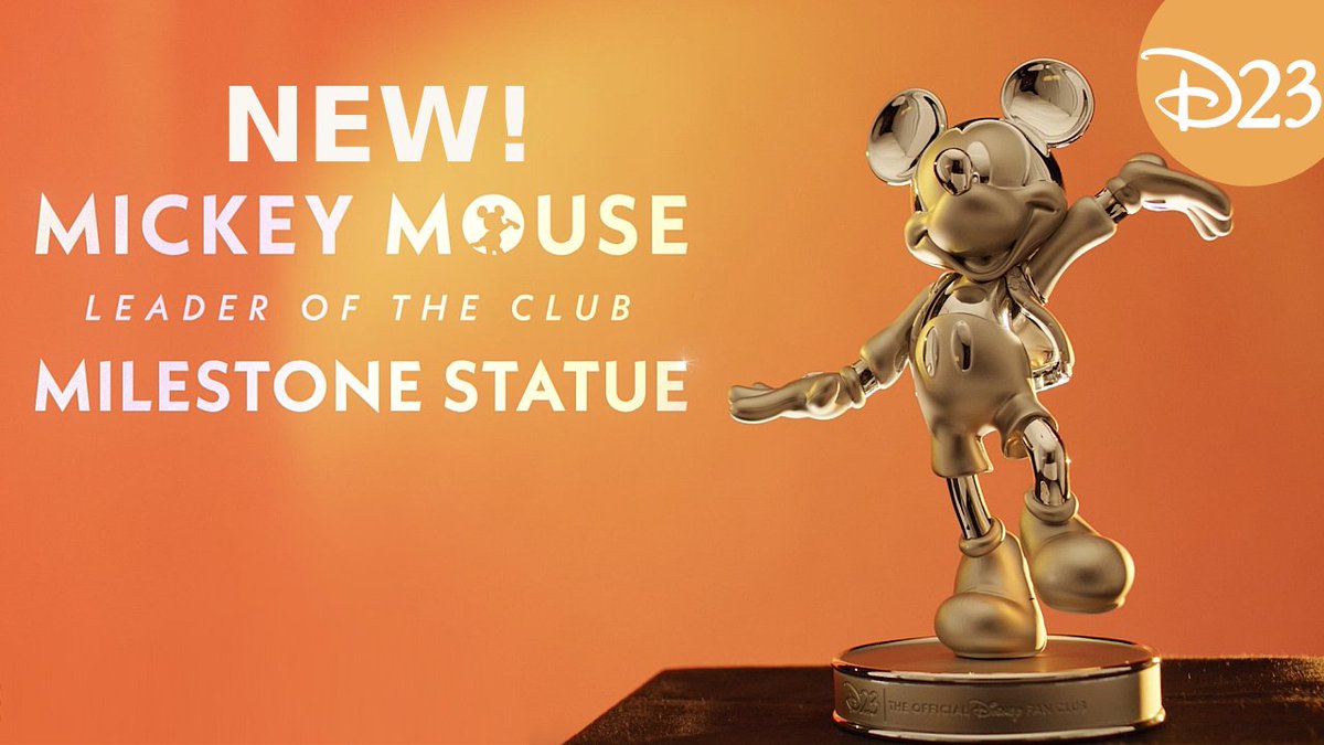 Join the #Disney100 celebration with a magnificent gift 100 years in the making—the 2023 D23 Gold Member Collector Set, featuring the Mickey Mouse “Leader of the Club” Milestone Statue, available to new and renewing D23 Gold Members in 2023! More info: