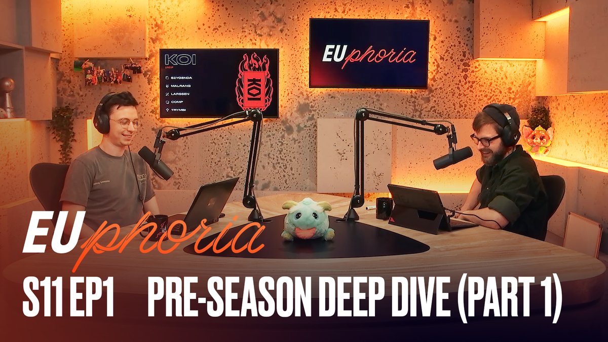 🎙️ The EUphoria Podcast is back! 🎙️ Drakos and Caedrel talk about the new #LEC rosters, format changes and discuss your hot takes for 2023! 📺 🔊