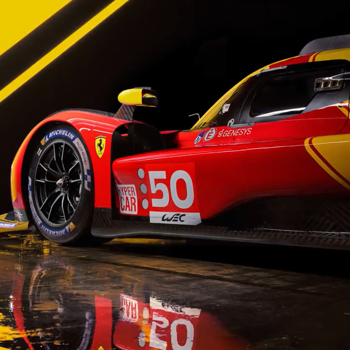New partner on our ❤️💛 livery 👀 Welcome to the #Ferrari499P team, Genesys 🤝 #FerrariHypercar #WEC 💻 Full story ⤵️