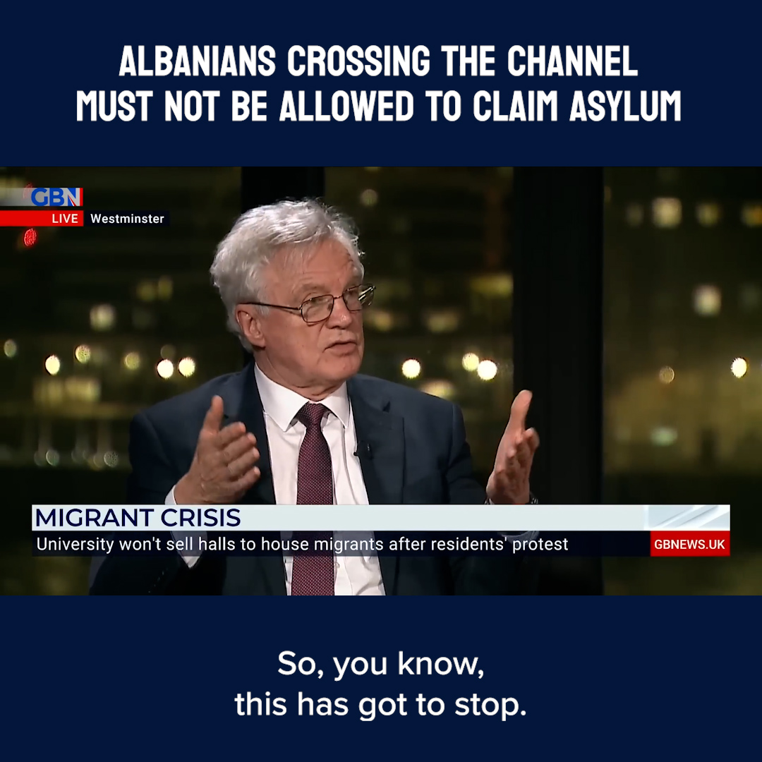 A reminder that Albania is a SAFE country. 📺 David Davis MP | Nigel Farage MP