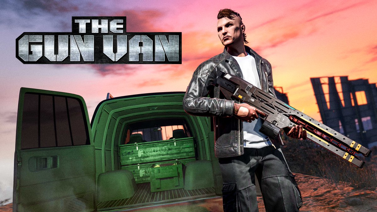 Seek out the new roving Gun Van, filled with a weekly rotating inventory of weapons, ammunition, and armor at discounted rates and without Rank requirements — to procure the elusive Railgun and more: