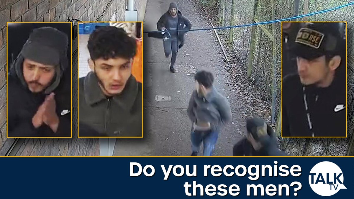 Police say they need your help tracing these three men who casually walked into a Tesco store in Crawley and stole an estimated £10,000 worth of phones. Credit: Sussex Police