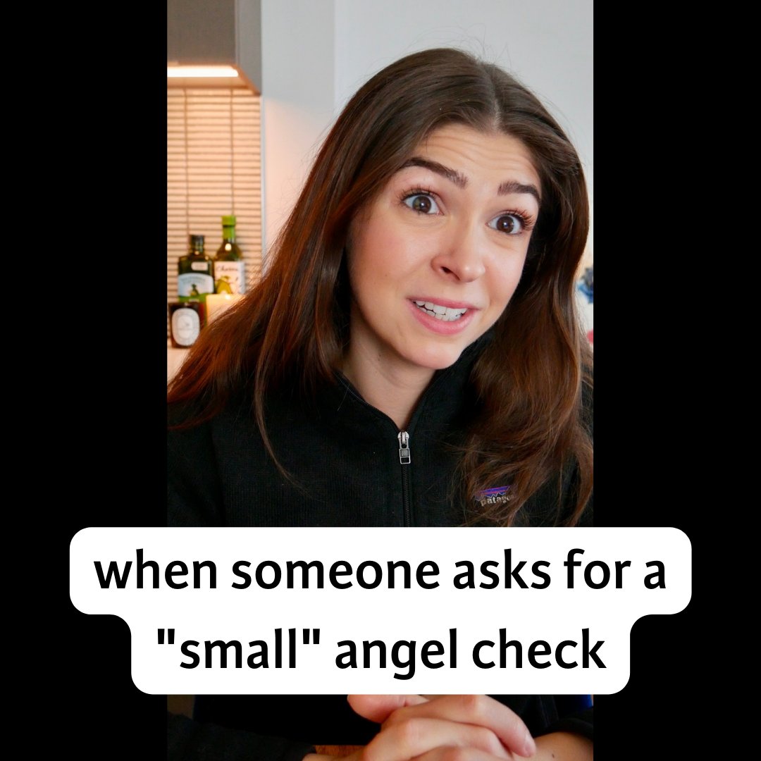 when someone asks for a "small" angel check