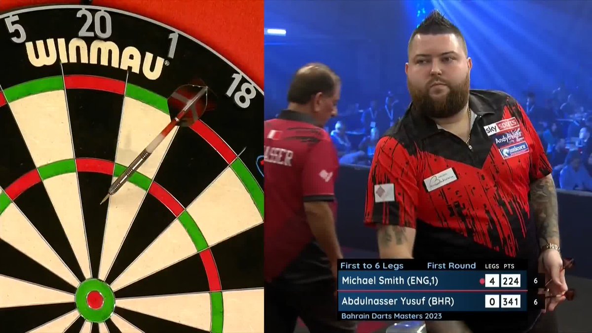 THAT IS SENSATIONAL! 🤩 Michael Smith proving why he's at the top of world darts here, going T17-D20-D20 for a remarkable 131 finish and a 5-0 lead! 📺 | R1