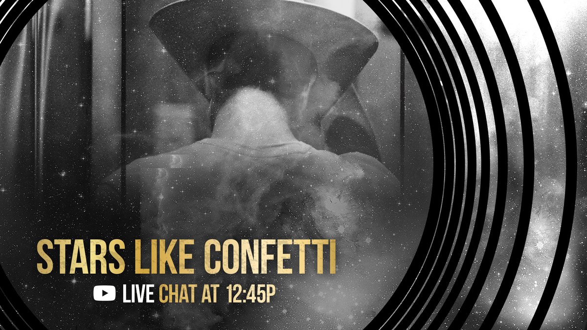 Stars Like Confetti (Official Music Video) premieres tomorrow at 1pmET. I’ll be jumping on IG and YT live at 12:45 to chat about the video, hope to see y’all there!