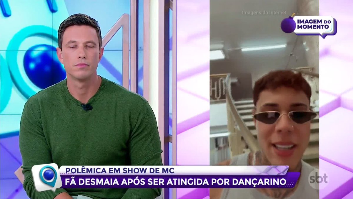 Vocês viram? 😯 O dançarino do vídeo explicou tudo o que aconteceu! #FofocalizandoNoSBT