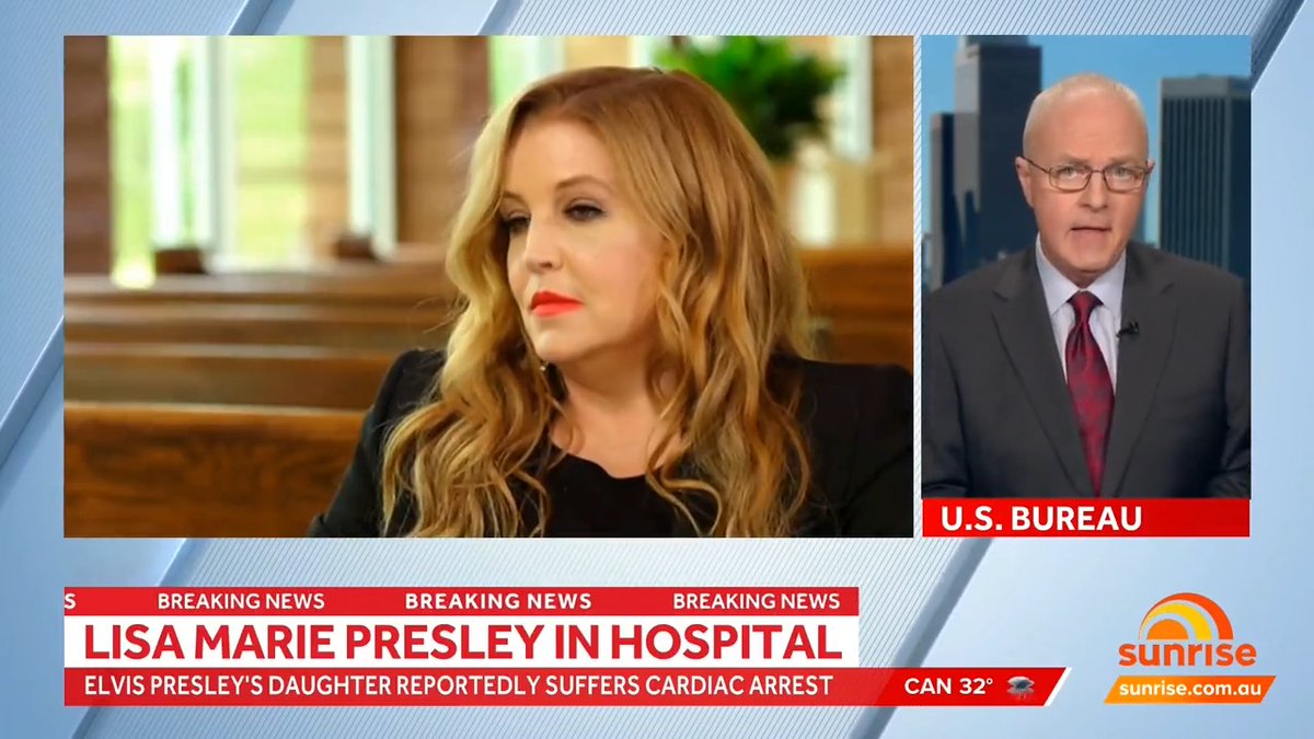 BREAKING: Lisa Marie Presley has been rushed to hospital following reports of a cardiac arrest.